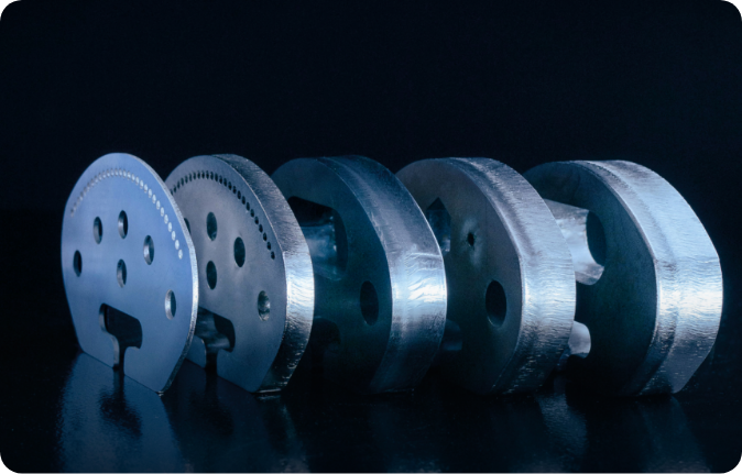 Parti tagliate col laser fibra Eagle