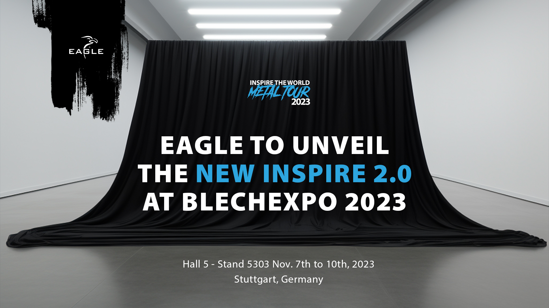 Eagle Lasers announces the new iNspire 2.0 fiber laser cutting machine for its unveiling at Blechexpo 2023 in Stuttgart, Germany