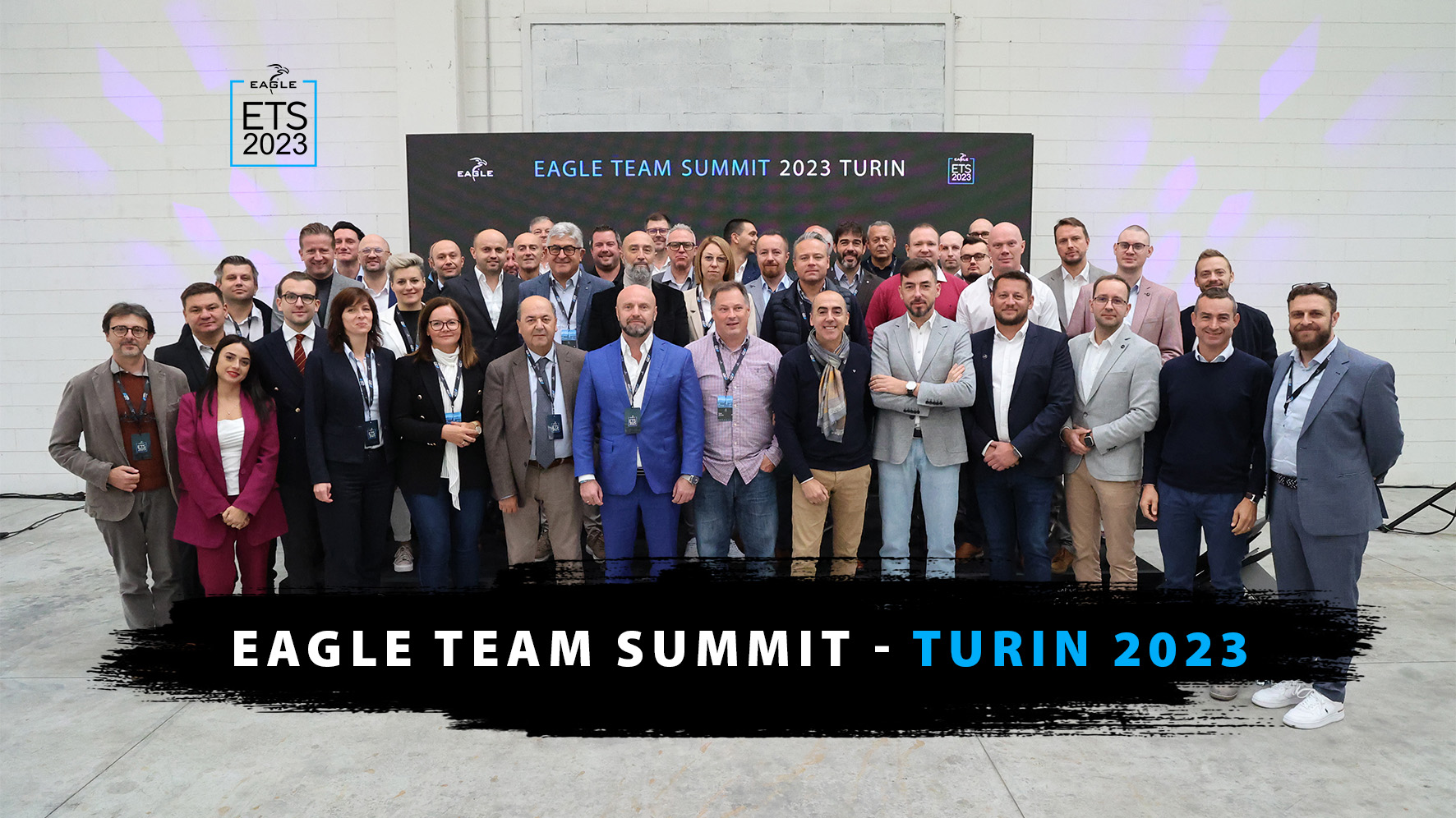 Eagle Lasers international team and partners gathered at the Eagle Team Summit 2023 in Turin, Italy