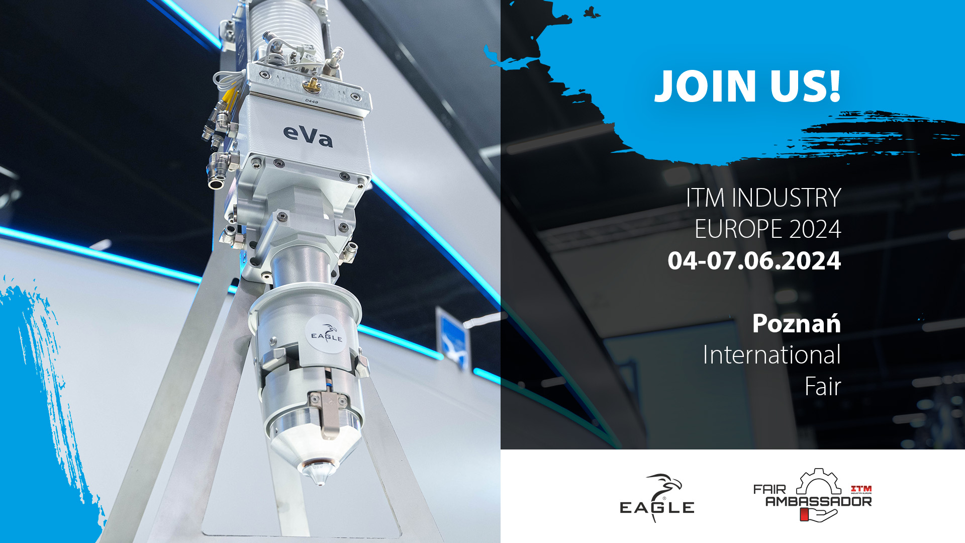 Eagle Lasers with the new iNspire 2.0 30kW at ITM Industry Europe 2024
