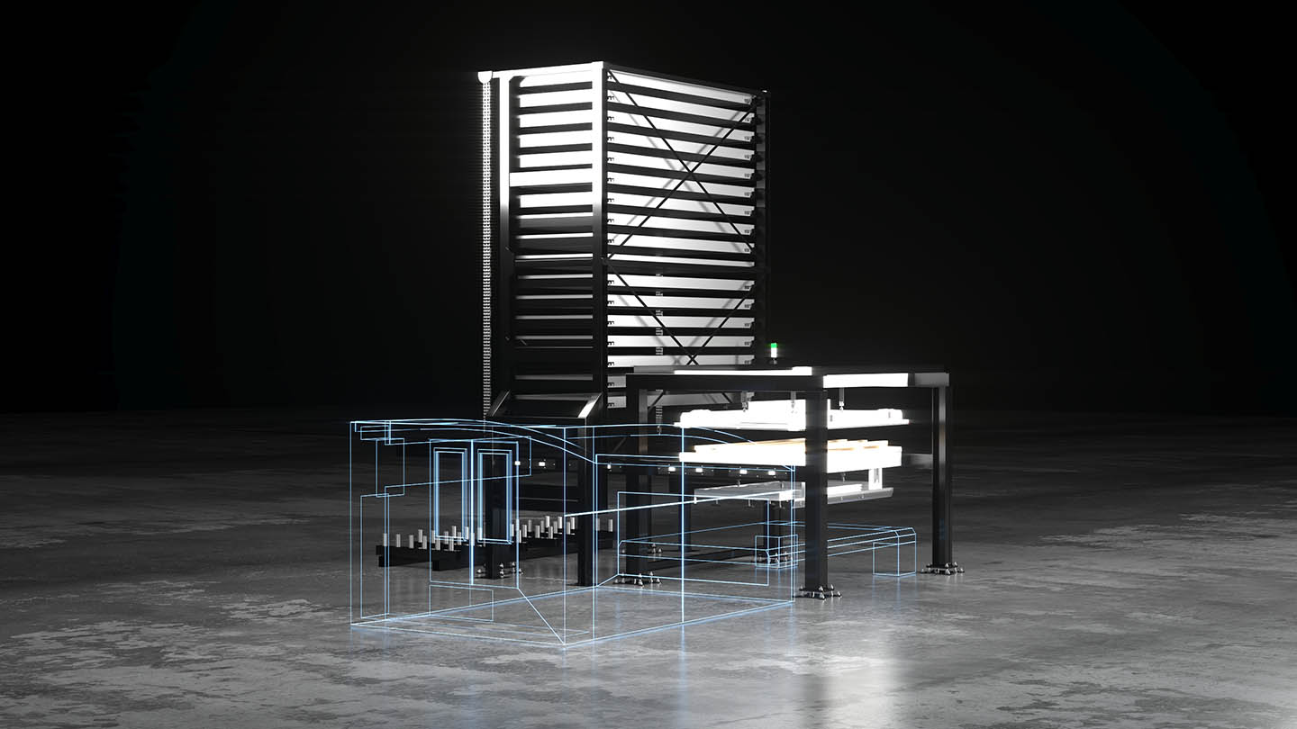 The CraneMasterStore is a loading and unloading system designed for seamless integration between material storage tower systems and the cutting machine. It delivers all the functionalities expected from the CraneMaster line—including efficient loading of material from the warehouse to the cutting machine and simultaneous unloading of cut parts back into the warehouse or onto an unloading station. This advanced laser cutting automation system enables fast material exchange and storage, supporting fully automated logistics. It is ideal for high-performance manufacturers with medium to high production volumes.