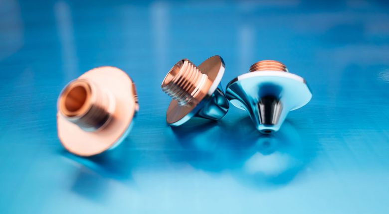 Close view of three Eagle nozzles