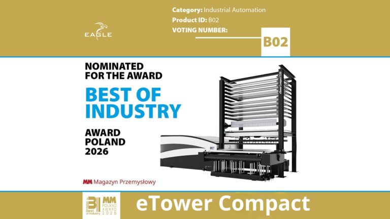 Eagle Lasers punta a bissare il successo ottenuto al “Best of Industry”. L’eTower Compact 1530 è stato nominato per l’edizione 2026