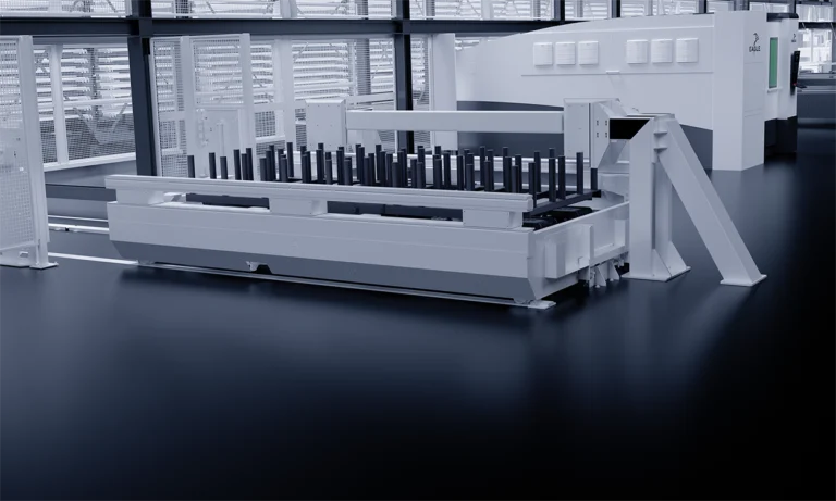 Loading and unloading points External stations can be positioned according to material reception, forklift access, and factory logistics.