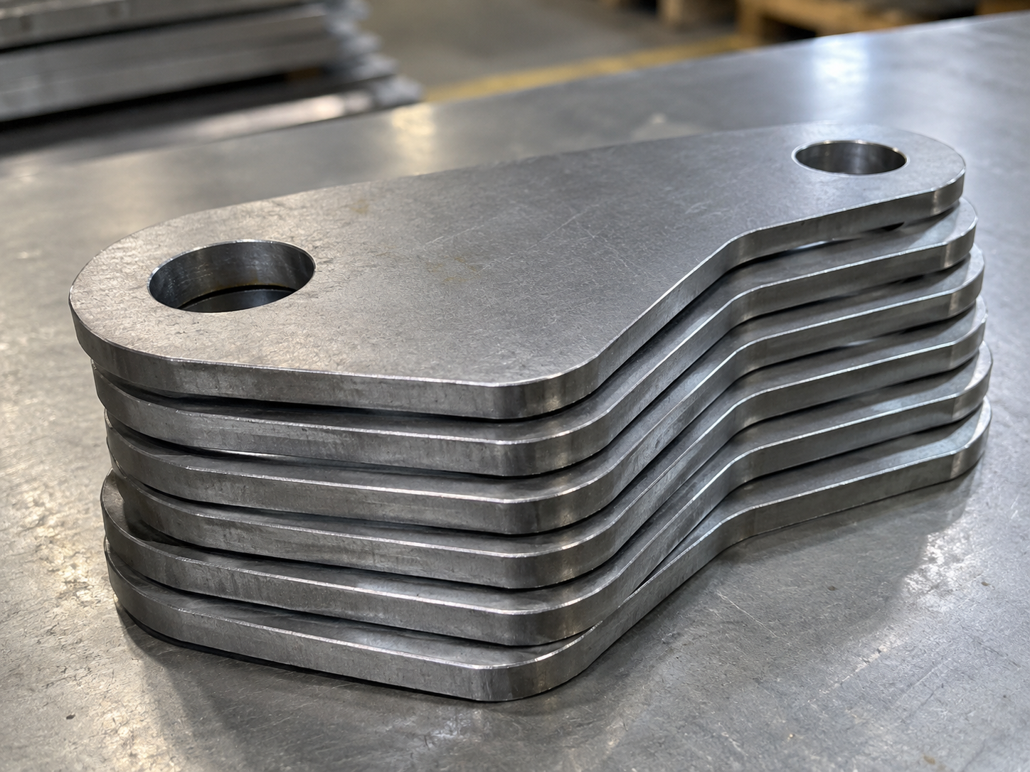 photo of sheet metal cut pieces